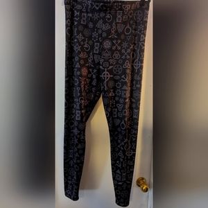 Blackmilk's Secret Symbols Leggings